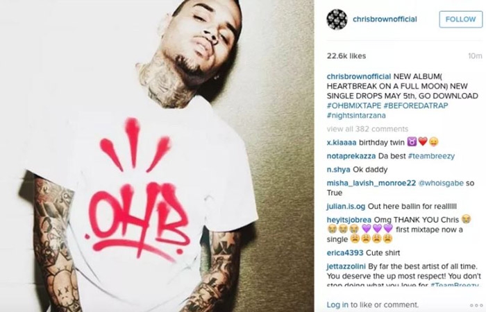 Chris Brown Revela Título De Novo álbum Vagalume 