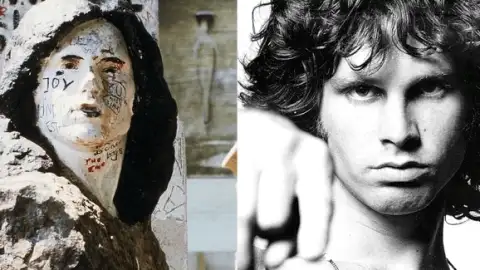 Estátua de Jim Morrison é encontrada na França após ficar 37 anos desaparecida