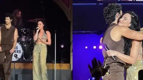 Demi Lovato se reúne Jonas Brothers e canta hits de "Camp Rock" em show nos EUA