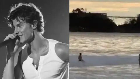 Shawn Mendes volta ao Brasil e surge em praia ao lado de Bruna Marquezine no Rio