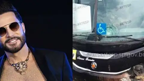 Latino e sua equipe sofrem acidente de ônibus no interior de São Paulo