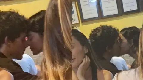 Bruna Marquezine e Shawn Mendes são flagrados aos beijos em jantar no Rio