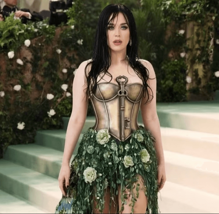 Inteligência Artificial cria fotos de Katy Perry no MET Gala 2024 e